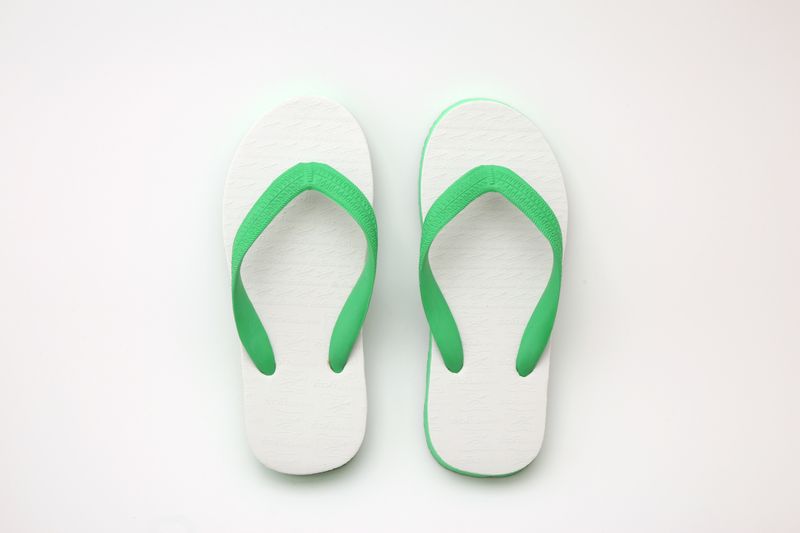 Flip-flops on a white background